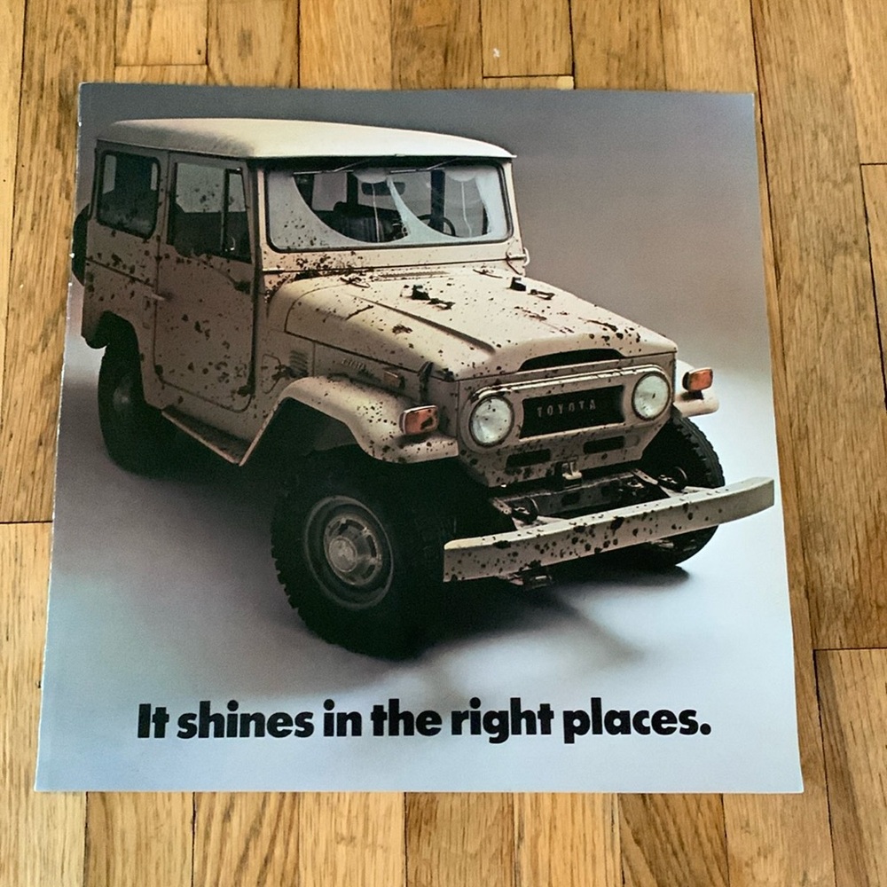 1973 Toyota Land Cruiser 8-page Vintage Car Sales Brochure Catalog